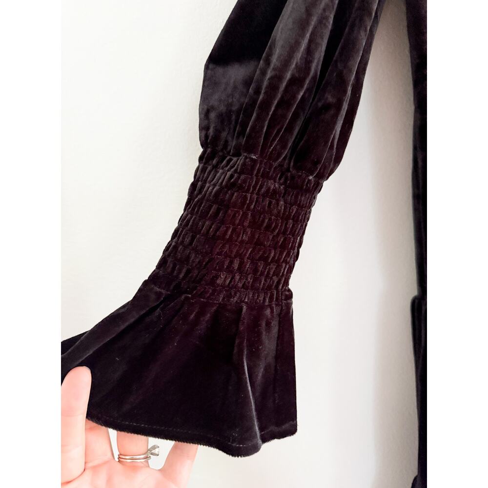 Tuckernuck | Pomander Place | NWT Black Velvet Kenzo Dress Black | Sz XS - Picture 4 of 10